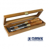Набор из 2 косых стамесок NAREX WOOD LINE PLUS (851662) 12мм (левая и правая) в деревянном футляре