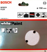 Шлифлисты белые (5шт) BOSCH Best for Paint 150мм (зерно 80) 2608605024