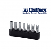 Набор специальных бит (7шт) NAREX (857100)  HEX(SWT3, 4, 5, 6 ) + двухточечные (SP6, 8, 10)