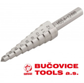 Ступенчатое сверло BUCOVICE (641009) №0 (4,5,6,7,8,9,10,11,12мм)