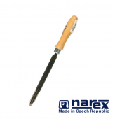 Шабер трехгранный стальной NAREX длина 295мм, с ручкой из бука (873400)