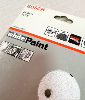 Шлифлисты белые (5шт) BOSCH Best for Paint 150мм (зерно 60) 2608605023