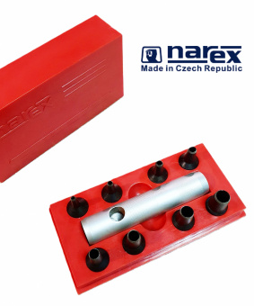 Набор пробойников NAREX 854700 из 8шт с ручкой  (2,3,4,5,6,7,8,9 мм) в пластиковой коробке