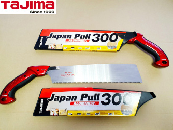 Пила ручная TAJIMA Japan Pull (JPR300A) + запасное полотно 300мм (пластик.чехол, алюмин.ручка)