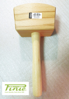 Киянка деревянная квадратная PINIE 52-2 бук/ясень (315х140х70мм,670гр)