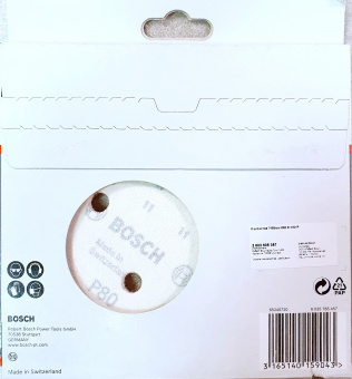 Шлифлисты (5шт) BOSCH Best for Wood+Paint 150мм (зерно 80) 2608605087