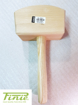 Киянка деревянная квадратная PINIE 52-3 бук/ясень (315х160х70мм,780гр)