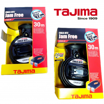 Разметочный шнур TAJIMA Jam Free (CR301JF) шнур 1мм, длина 30м, заправляемый, корпус ABS-пластик