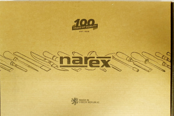 Набор из 6 плоских стамесок NAREX Wood Line Profi (853053) в дерев.коробке (6,10,12,16,20,26мм)