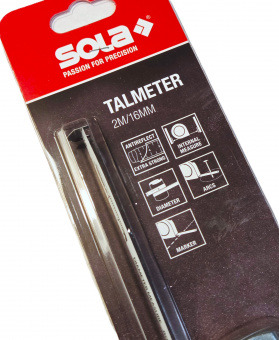 Рулетка-толщиномер 2 метра SOLA Talmeter TAL2 (51011201) для внутренних измерений, вычисления диаметра, разметки