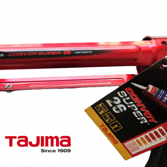 Пистолет для герметиков TAJIMA CONVOY SUPER (CNV100SP26) усиленный, 310мл