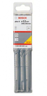 Бур по бетону 12 мм Bosch SDS-Plus (2608585629-1) 12x100x165мм (1шт)