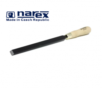 Шабер плоский стальной NAREX 873300 (20Х200х335мм) с ручкой из бука