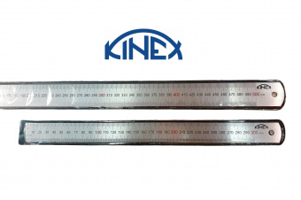 Линейка стальная KINEX (1022-02-100) 1000х30х1мм цветная шкала 0.5мм, нержавейка