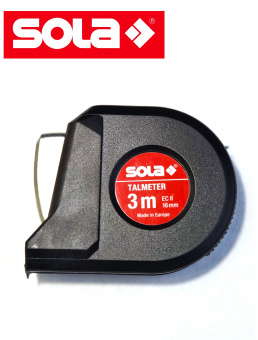Рулетка-толщиномер 3 метра SOLA Talmeter TAL3 (51011601) для внутренних измерений, вычисления диаметра, разметки