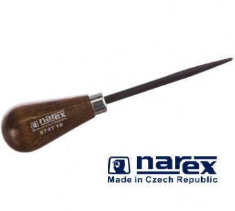 Шило с четырехгранным сечением NAREX (874710) длина 164мм, ручка из бука