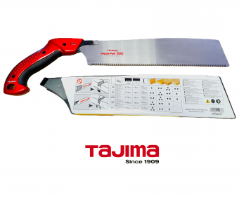 Пила ручная TAJIMA Japan Pull (JPR300A) + запасное полотно 300мм (пластик.чехол, алюмин.ручка)