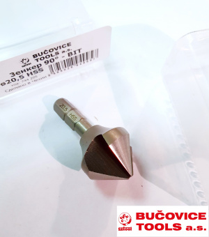 Зенкер-бита конический BUCOVICE (744205) с шестигранным хвостовиком (20.5х41мм; хвостовик 1/4)