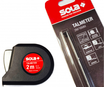 Рулетка-толщиномер 2 метра SOLA Talmeter TAL2 (51011201) для внутренних измерений, вычисления диаметра, разметки