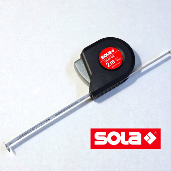 Рулетка-толщиномер 2 метра SOLA Talmeter TAL2 (51011201) для внутренних измерений, вычисления диаметра, разметки