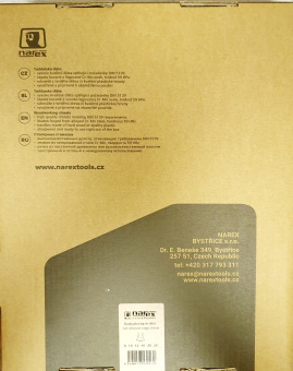 Набор из 6 плоских стамесок NAREX Wood Line Profi (853053) в дерев.коробке (6,10,12,16,20,26мм)