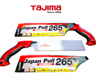 Пила ручная TAJIMA Japan Pull (JPR265A) 265мм, с алюминиевой изогнутой ручкой