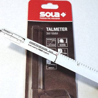 Рулетка-толщиномер 3 метра SOLA Talmeter TAL3 (51011601) для внутренних измерений, вычисления диаметра, разметки