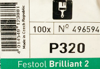 Шлифовальный круг FESTOOL Brilliant2 (496594) 150мм, зернистость 320