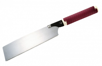 Ручная пила TAJIMA Japan Pull JPR265ST с короткой красной ручкой +запасное полотно с покрытием GNB265FBP (265мм)