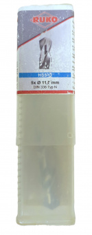Сверло по металлу RUKO HSS-Ground (214110) 11х94х142мм (легир.сталь,цвет.металл) цилиндрический хвостовик