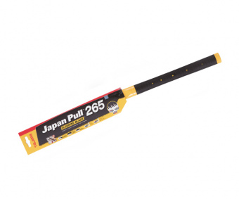 Ручная пила TAJIMA Japan Pull JPR265FBR (полотно с покрытием) +запасное черное полотно GNB265FBP (265мм)