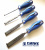 Набор из 4 плоских ударных стамесок NAREX HEAVY DUTY (866001) в кейсе (6,12,20,26мм) для тяжелых работ, с прозрачной ручкой