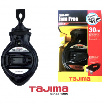 Разметочный шнур TAJIMA Jam Free (CR301JF) шнур 1мм, длина 30м, заправляемый, корпус ABS-пластик