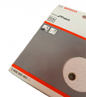 Шлифлисты белые (5шт) BOSCH Best for Paint 125мм (зерно 60) 2608605001