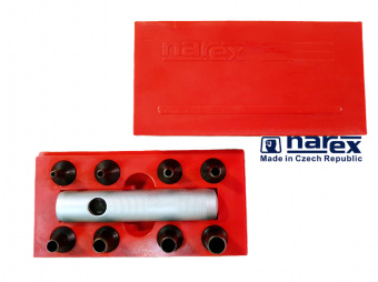 Набор пробойников NAREX 854700 из 8шт с ручкой  (2,3,4,5,6,7,8,9 мм) в пластиковой коробке