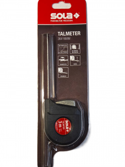 Рулетка-толщиномер 3 метра SOLA Talmeter TAL3 (51011601) для внутренних измерений, вычисления диаметра, разметки
