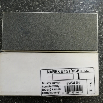 Комбинированный точильный камень NAREX 895401 (грубый/тонкий 100/320) серый/белый