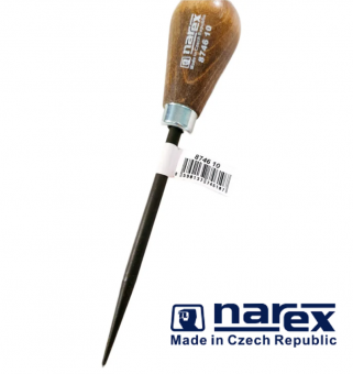 Шило с круглым сечением NAREX (874610) длина 164мм, ручка из бука