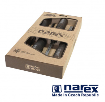 Набор из 4-х долот NAREX WOOD LINE PROFI 863600  (4,6,10,12мм)