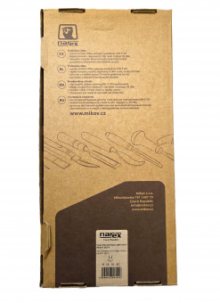 Набор из 4 плоских ударных стамесок NAREX HEAVY DUTY (860702) 8,10,16,32 мм для тяжелых работ, с прозрачной ручкой