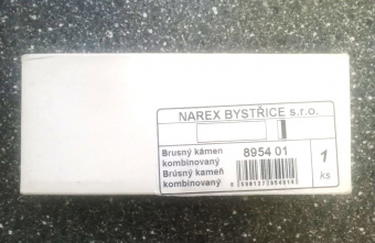 Комбинированный точильный камень NAREX 895401 (грубый/тонкий 100/320) серый/белый