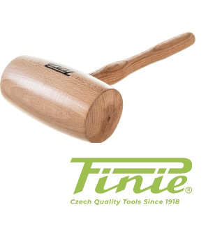 Киянка столярная PINIE (53-2) круглый боек 70х140мм, бук/ясень,  410гр