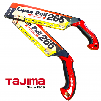 Пила ручная TAJIMA Japan Pull (JPR265A) + запасное полотно 265мм (пластик.чехол, алюмин.ручка)